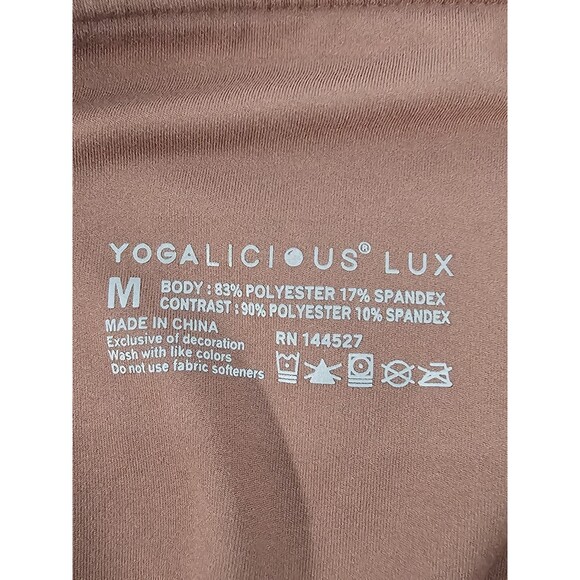 YOGALICIOUS LUX Leggings High Waisted Active Rose M Athlesiure Yoga - Picture 5 of 7